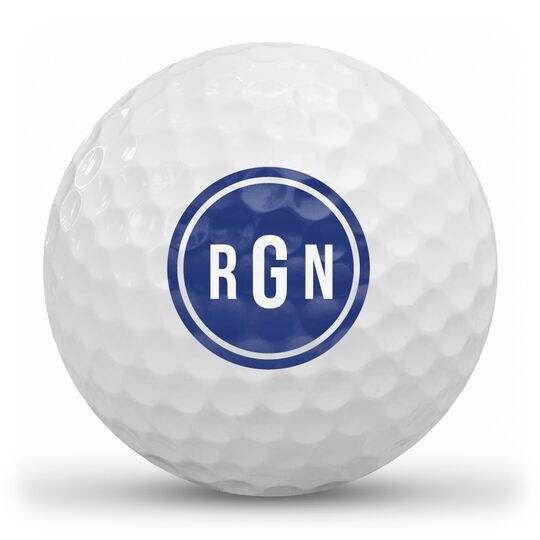 Block Monogram Golf Balls